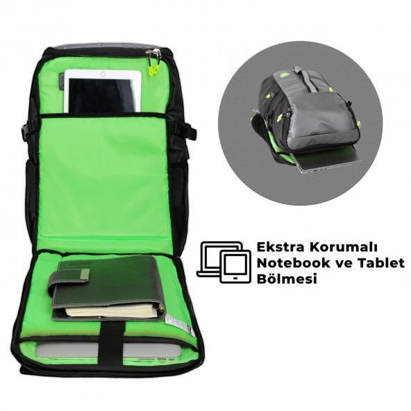 NPO Adventure Sport 16" 25lt Smart Outdoor Sırt Çantası-Yeşil - 5