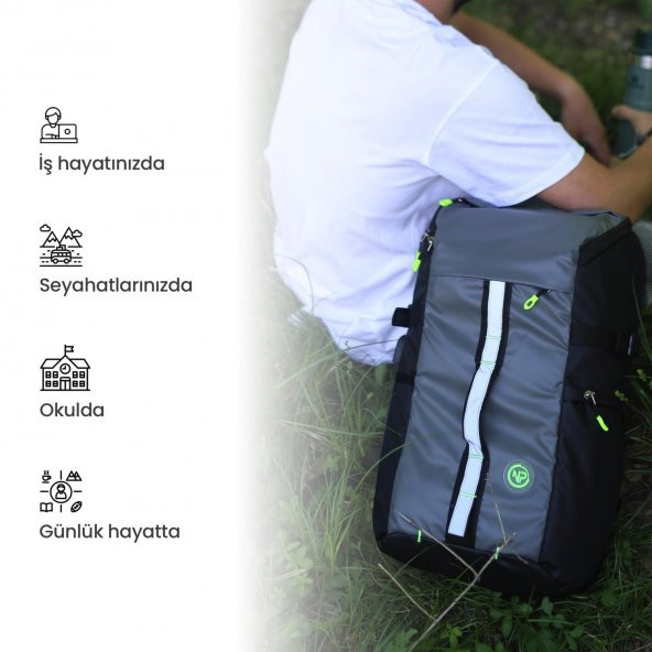 NPO Adventure Sport 16" 25lt Smart Outdoor Sırt Çantası-Yeşil - 7