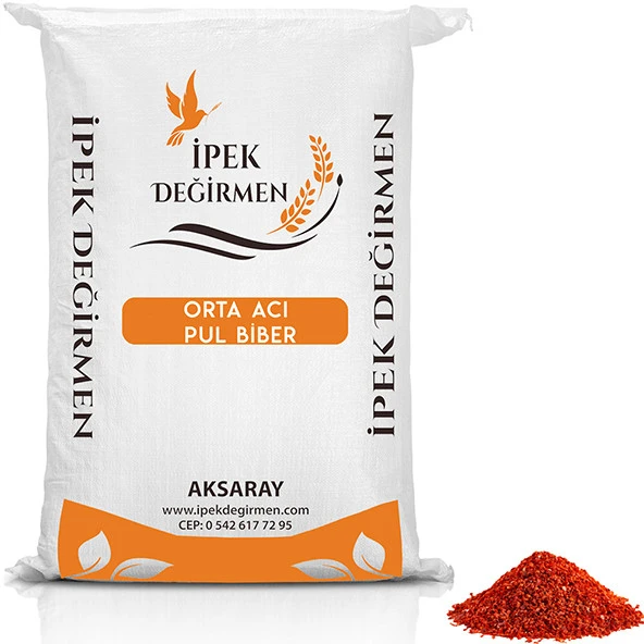 İpek Değirmen 250 GR Halis Acı Pul Biber Yemeklik Baharat İştah Arttırır