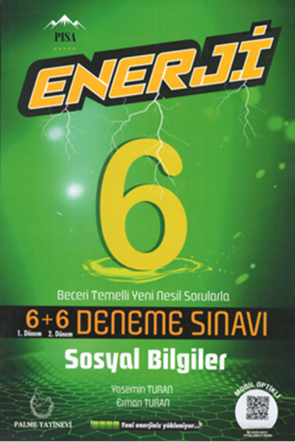PALME 6.SINIF ENERJİ SOSYAL BİLGİLER 6+6 DENEME SINAVI
