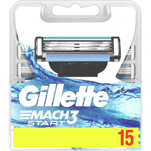 Gillette Mach3 Start Yedek Tıraş Bıçağı 15 Adet