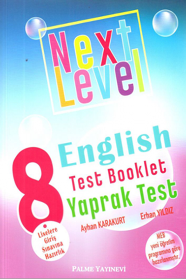 PALME 8.SINIF ENGLISH TEST BOOKLET YAPRAK TEST NEXT LEVEL