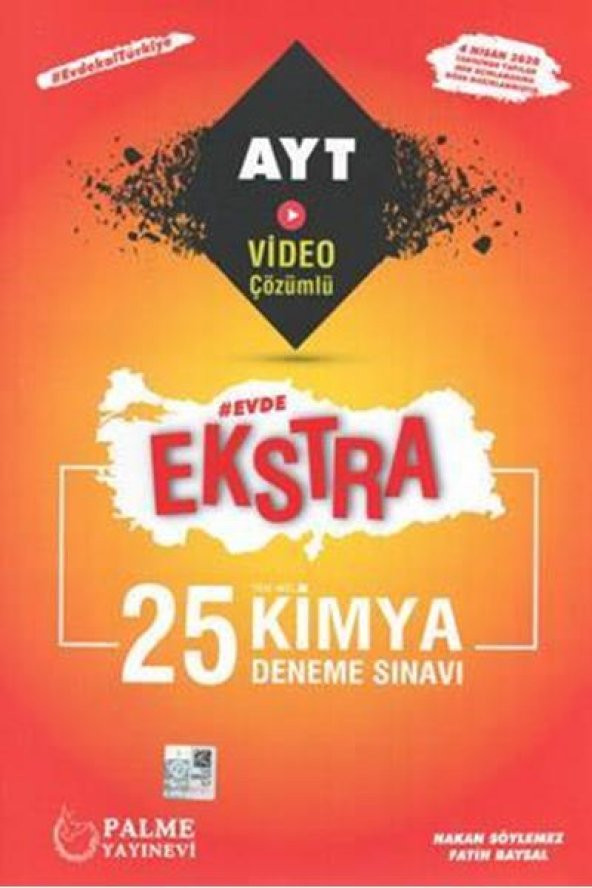 PALME YKS AYT EKSTRA KİMYA 25 DENEME SINAVI