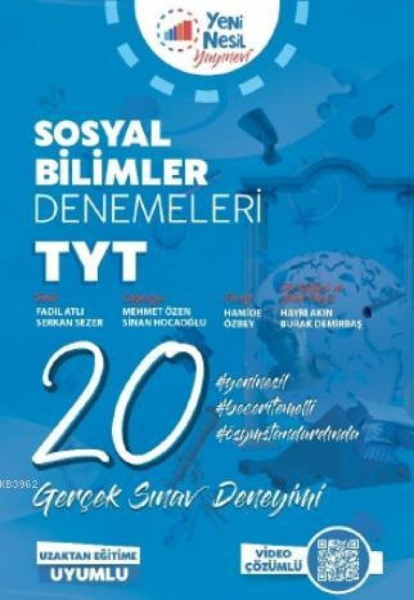YENİNESİL YKS TYT SOSYAL BİLİMLER 20 DENEME SINAVI VİDEO ÇÖZÜMLÜ *YENİ*