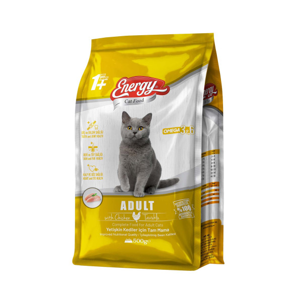 Cat Food Energy 500 g Tavuklu Yetişkin Kedi Maması