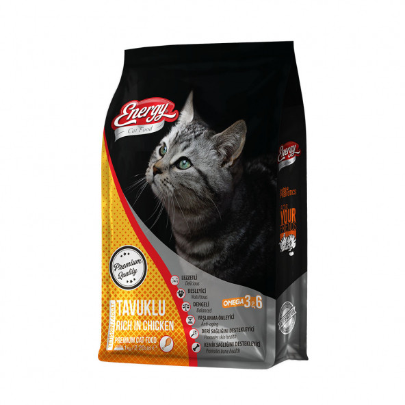 Cat Food Energy 1 kg Tavuklu Yetişkin Kedi Maması