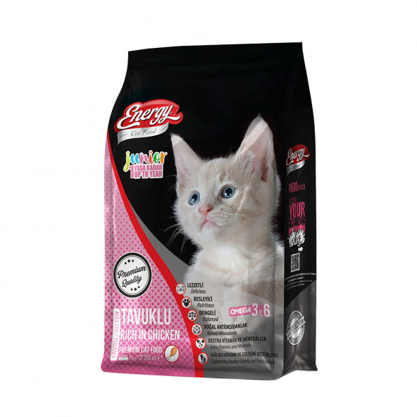 Cat Food Energy 1 kg Tavuklu Yavru Kedi Maması