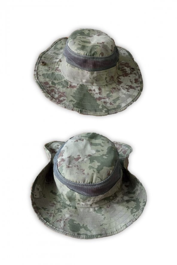 Yeni Kamuflaj Jungle Operasyon Şapkası - Fötr Askeri Şapka
