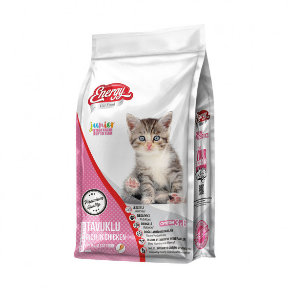 Cat Food Energy 3 kg Tavuklu Yavru Kedi Maması