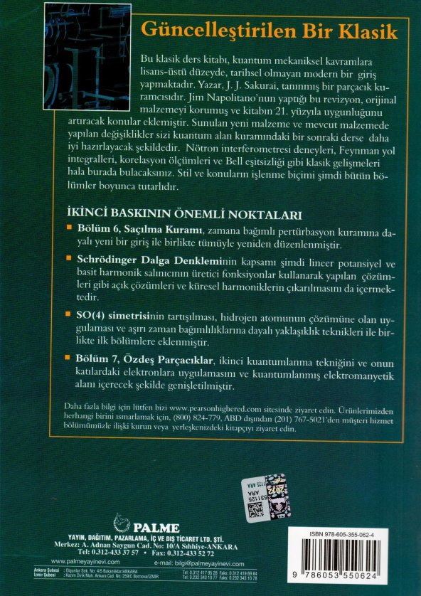 MODERN KUANTUM MEKANİĞİ -PALME - 2