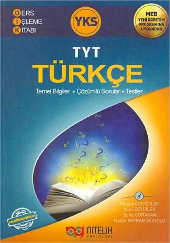 NİTELİK YKS TYT KİMYA DERS İŞLEME KİTABI
