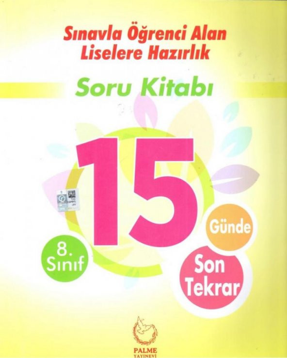 PALME 8.SINIF LGS 15 GÜNDE SON TEKRAR SORU KİTABI