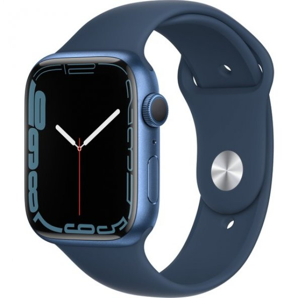 Apple Watch Series 7 GPS 45 mm Mavi Alüminyum Kasa ve Spor Kordon Akıllı Saat