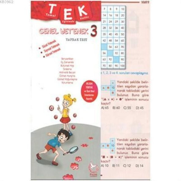 PALME 3.SINIF TEK GENEL YETENEK YAPRAK TEST
