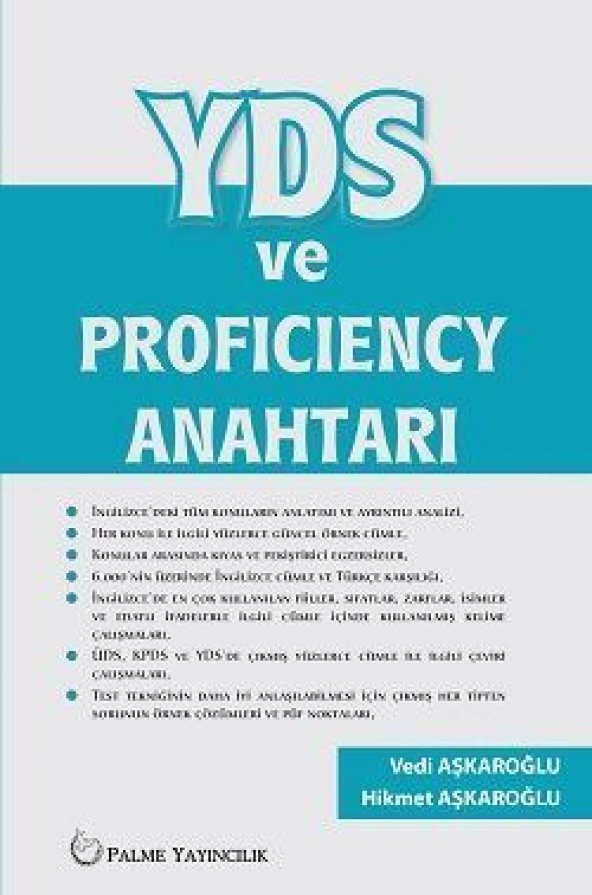 YDS VE PROFICIENCY ANAHTARI ( PALME ) - 2