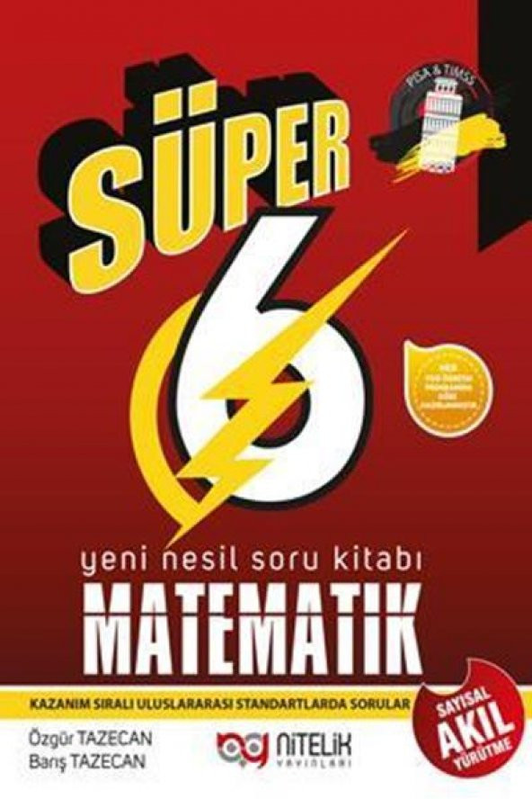NİTELİK 6.SINIF YENİ NESİL SÜPER MATEMATİK SORU KİTABI