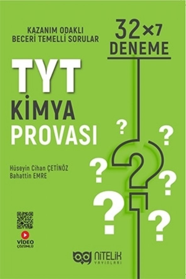 NİTELİK YKS TYT KİMYA PROVASI 32 X 7 DENEME *YENİ*
