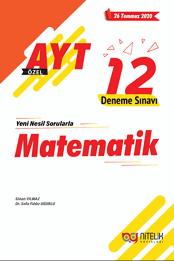 NİTELİK YKS AYT MATEMATİK 12 DENEME SINAVI *ÖZEL*