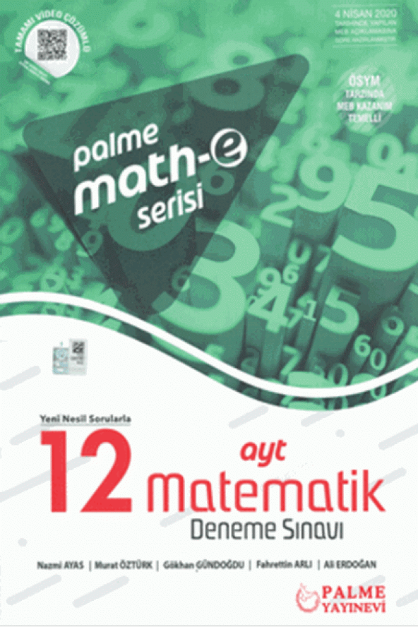 PALME MATH-E SERİSİ AYT MATEMATİK 12 DENEME SINAVI EKSTRA - 2