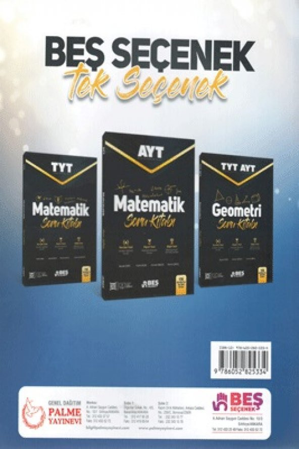 BEŞ SEÇENEK YKS TYT MATEMATİK SORU KİTABI *YENİ* - 2