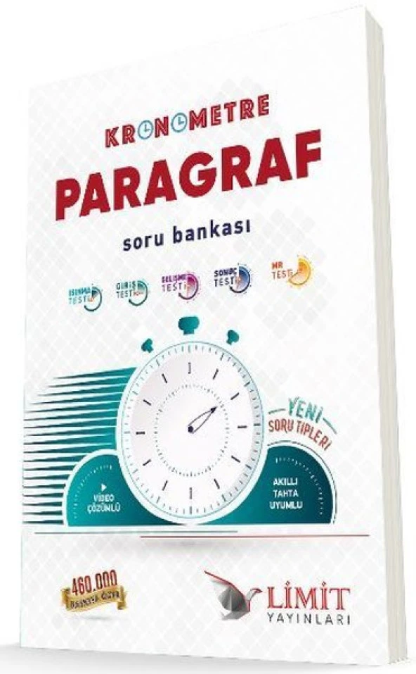 KRONOMETRE PARAGRAF SORU BANKASI - LİMİT YAYINLARI