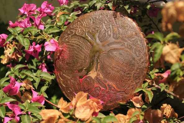 Bakır Yaşam Ağacı El Yapımı Grid - Dekorasyonluk - Koleksiyonluk ürün görseli