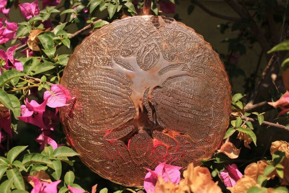 Bakır Yaşam Ağacı El Yapımı Grid - Dekorasyonluk - Koleksiyonluk - Resim 2