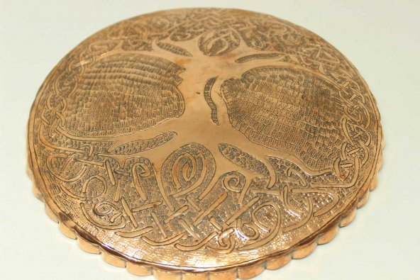 Bakır Yaşam Ağacı El Yapımı Grid - Dekorasyonluk - Koleksiyonluk - Resim 3