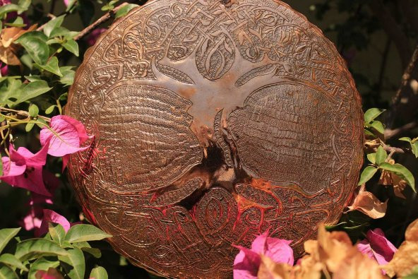 Bakır Yaşam Ağacı El Yapımı Grid - Dekorasyonluk - Koleksiyonluk - Resim 5