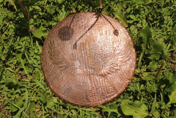 Bakır Melek Kanadı El Yapımı Grid - Dekorasyonluk - Koleksiyonluk - Resim 2