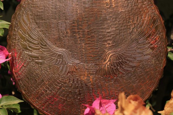 Bakır Melek Kanadı El Yapımı Grid - Dekorasyonluk - Koleksiyonluk - Resim 5