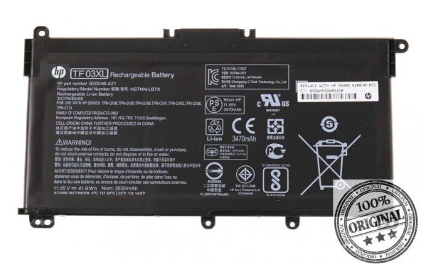Orjinal Hp Pavilion 15-ck004nt 2QH30EA Batarya Hp Notebook Pil
