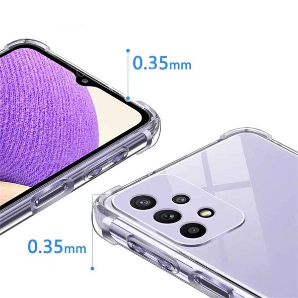 Gpack Samsung Galaxy A13 4G Kılıf AntiShock Kamera Korumalı Sİlikon  Nano Glass - 2