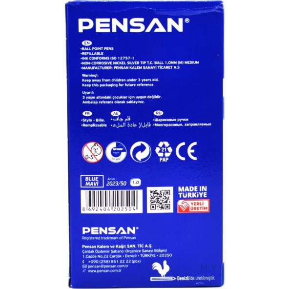 PENSAN MAVİ TÜKENMEZ KALEM - 3