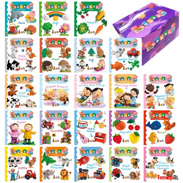 BCRK BEBEK KİTAPLARI (Mukavva Sert Sayfalı) 22 Kitap Set - 2