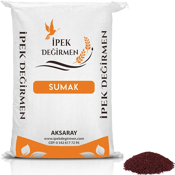 İpek Değirmen 250 GR Öğütülmüş Toz Sumak Piyaz Tarifinize Özel Baharat