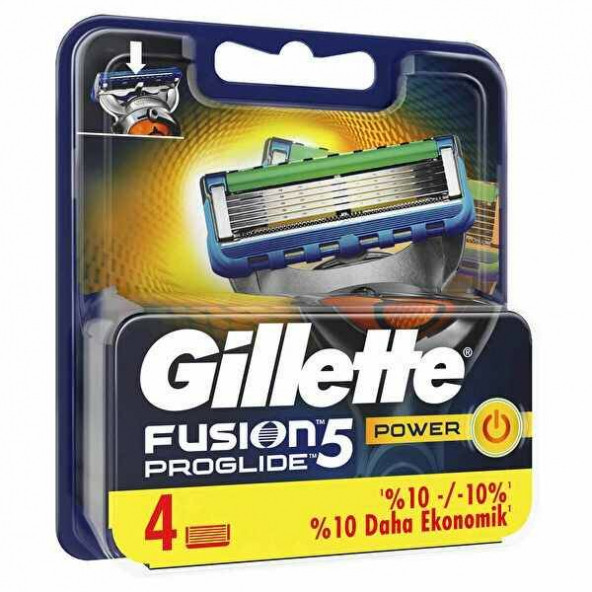 Gilette Fusion Proglide Power Yedek Tıraş bıçağı 4'lü 7702018085576