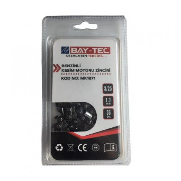 Bay-Tec MK1871 Benzinli Kesim Motoru Zinciri 3/25 1.3mm 36Diş - 3