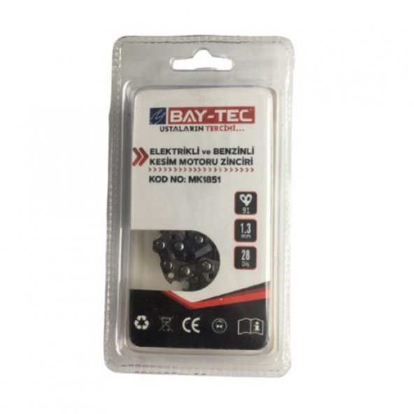 Bay-Tec MK1851 Elektrikli ve Benzinli Kesim Motoru Zinciri 28 Diş - 3