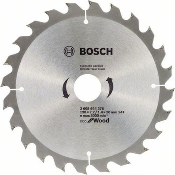 Bosch Eco For Daire Testere Sunta Kesme Bıçağı 190mmx 2.2 24Diş