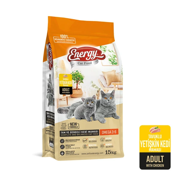 Cat Food Energy 15 kg Tavuklu Yetişkin Kedi Maması ürün görseli