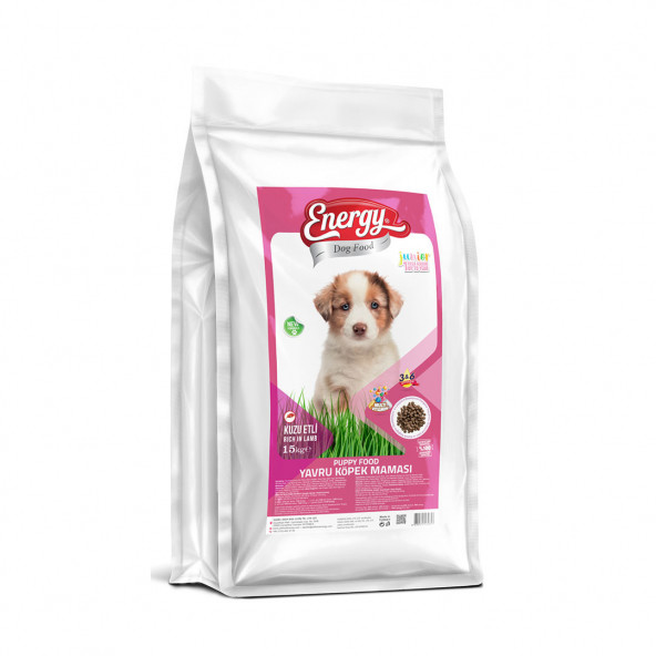Dog Food Energy 15 kg Kuzu Etli Yavru Köpek Maması