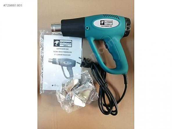 Catpower Cat202 Sıcak Hava Tabancası 2000W + 4 Adet Aksesuarlı - 6