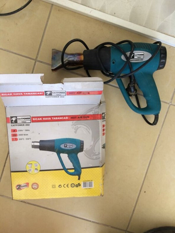 Catpower Cat202 Sıcak Hava Tabancası 2000W + 4 Adet Aksesuarlı - 7