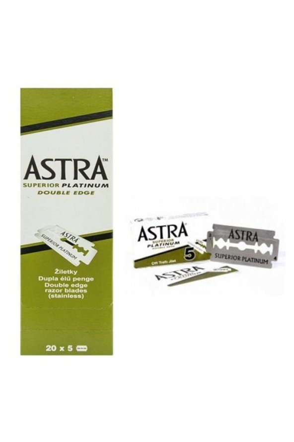 Astra Berber Bütün Traş Jileti Çift Taraflı 5x20 (100Adet)