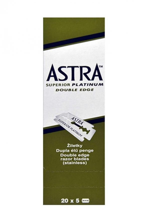 Astra Berber Bütün Traş Jileti Çift Taraflı 5x20 (100Adet) - 2