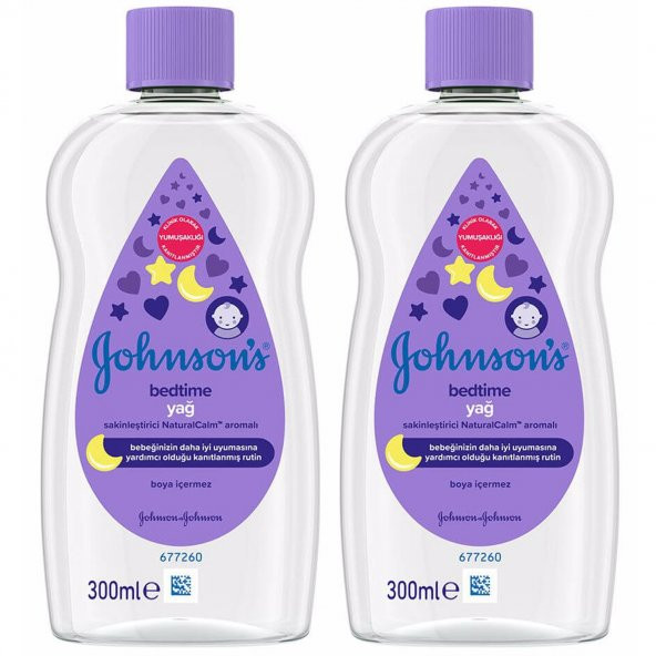 Johnsons Baby Bedtime Bebek Yağı 300 ml 2 ADET