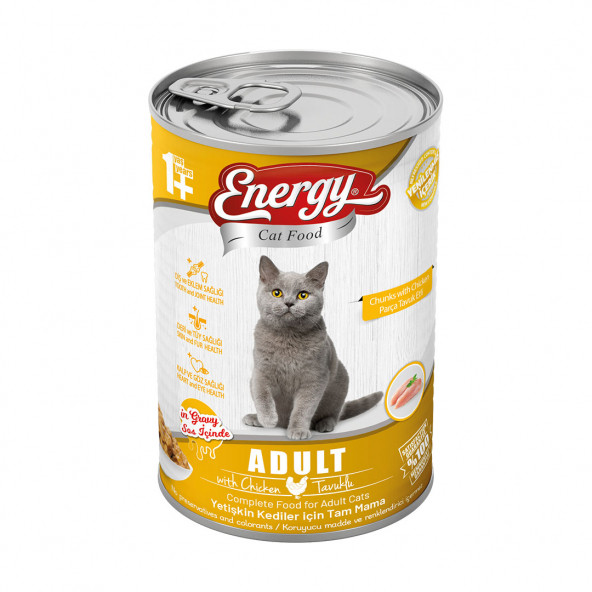 Energy 400 g Tavuklu Yetişkin Yaş Konserve Kedi Maması