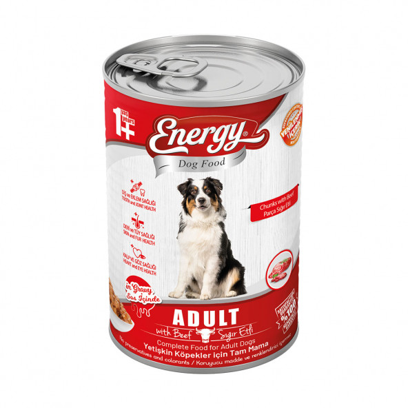 Energy 400 g Sığır Etli Yetişkin Yaş Konserve Köpek Maması