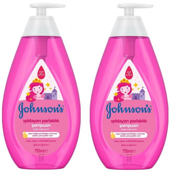 Johnsons Baby Işıldayan Parlaklık Şampuan 750 ml 2 ADET